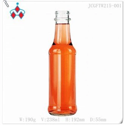 Botellas de vinagre de vidrio